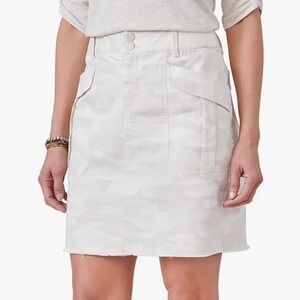 NWT | Democracy Ab Utility Skirt Birch Cream Beige Light Camo Print | Size 16